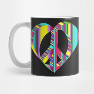 Electric Love Psychedelic Heart Mug